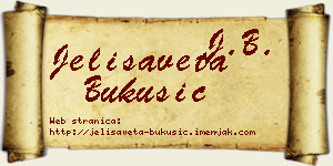 Jelisaveta Bukušić vizit kartica